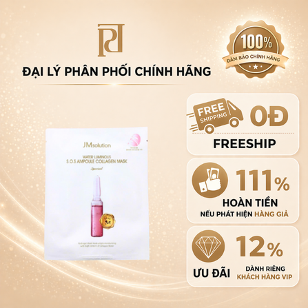 Mặt nạ dưỡng da JMSOLUTION WATER LUMINOUS S.O.S AMPOULE COLLAGEN MASK SPECIAL