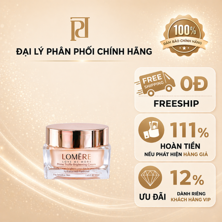 KEM DƯỠNG TRẮNG, PHỤC HỒI DA LOMERE PRIME TRUFFLE CELL REPAIR BRIGHTENING - 50ML