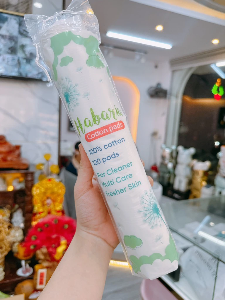 BÔNG TẨY TRANG HABARIA 120 MIẾNG ( CTY - VAT )