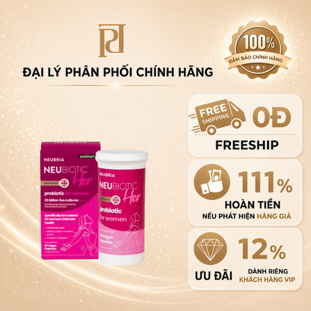 Thực phẩm bảo vệ sức khỏe: Neubria Neubiotic Her (30 viên / hộp)