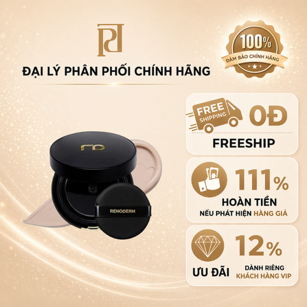 Phấn nước trang điểm RENODERM DAY LONG BB CREAM GOLD SPF37/PA++, nhãn hàng RENODERM, 15g/hộp