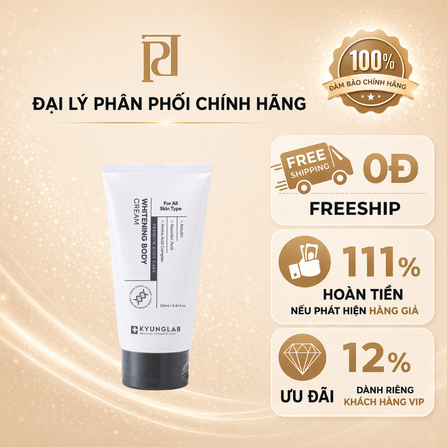 DƯỠNG THỂ KYUNGLAB WHITENING BODY CREAM ( CTY - VAT )