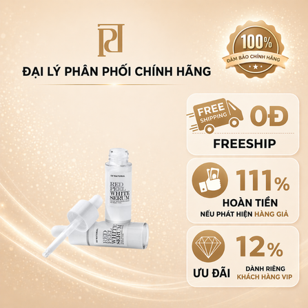 MINI SERUM SO NATURAL WHITE RED PEEL DƯỠNG TRẮNG ỨC CHẾ NÁM SIZE 11ML ( CTY - VAT )