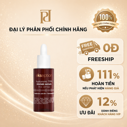 SERUM EKSEPTION HYALURONIC TRX DƯỠNG ẨM LÀM SÁNG DA ( CTY - VAT )
