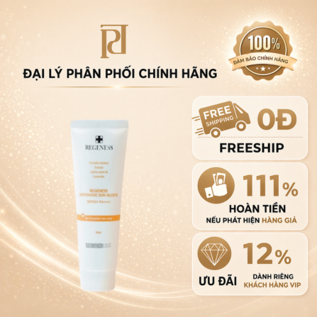 Kem chống nắng-REGENESS INTENSIVE SUN BLOCK, nhãn hiệu Regeness