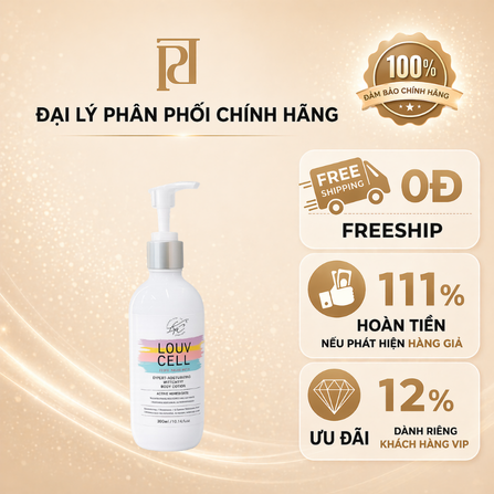 Kem dưỡng da cơ thể LOUVCELL CRYSTAL WHITENING BODY LOTION 250ml