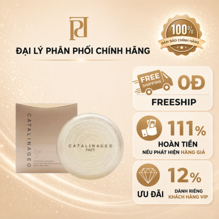 Phấn phủ trang điểm CATALINA GEO PACT 01 22g