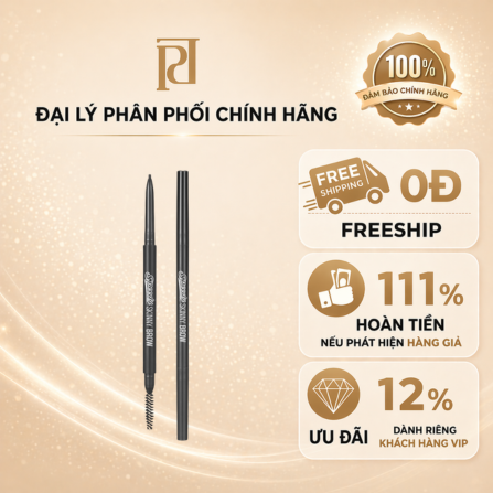 Chì kẻ mày PERIPERA SPEEDY SKINNY BROW 01 GRAY BROWN