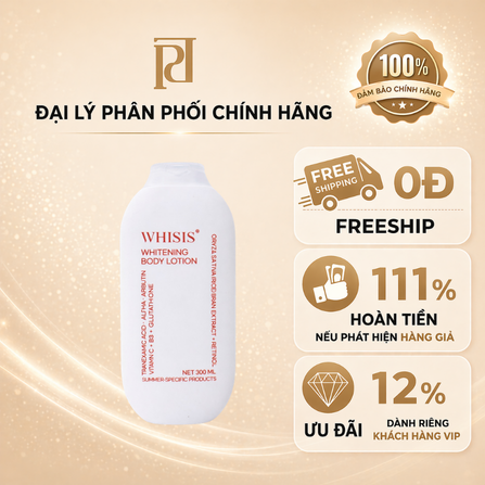 WHISIS - Sữa dưỡng da cơ thể Collagen Whitening Body Lotion 300ml