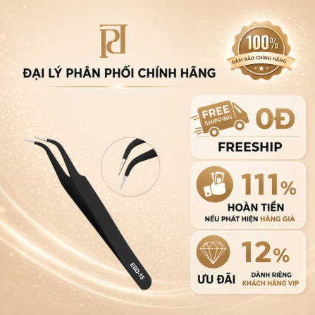 NHÍP ĐA NĂNG GẤP KHÚC JARY EYELASH TWEEZERS T02