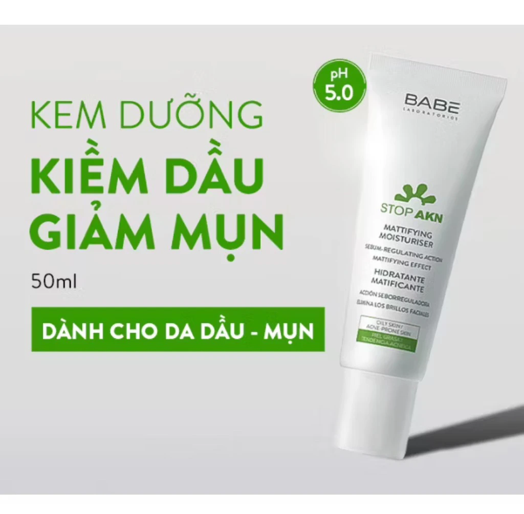 Kem Dưỡng Da ( Laboratorios Babé - Stop Akn Mattifying Fluid )