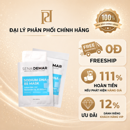 Mặt nạ dưỡng da SENA DEMAR SODIUM DNA B5 CICA MASK, 25ml/miếng